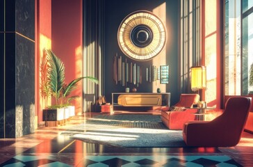 Poster - Luxury Interior Design with Art Deco Influences