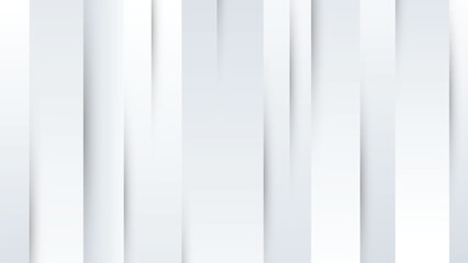 Wall Mural - vertical layered white stripes background