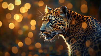 Poster - Leopard in the Spotlight