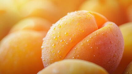 Wall Mural - Close-up of a Ripe Apricot