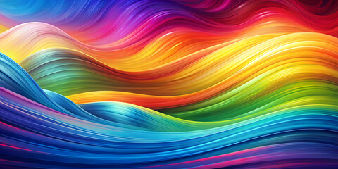 Wall Mural - Colorful abstract background with tidal waves, colorful, abstract, waves, background, vibrant, water, movement, art, design, pattern