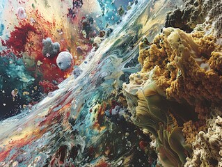 Poster - Cosmic Abstract: A Journey Through the Nebula