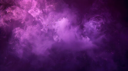 Wall Mural - Abstract Purple Smoke and Glitter with a Dark Background, a Dreamy Cosmic Wallpaper