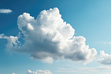 Sticker - Beautiful blue sky with white clouds background	