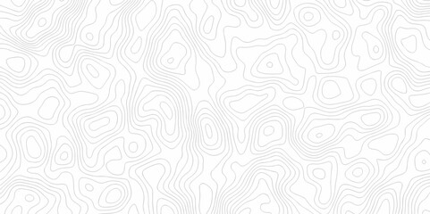 Wall Mural - Abstract background vector. Abstract topographic contours map background. Abstract white pattern topography vector background. Black and white topography contour line map isolated on white background.