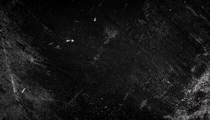 Old Rough Dirty Black Scratch Dust Grunge Black Distressed Noise Grain Overlay Texture Background.