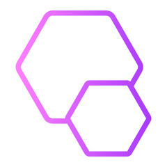 Sticker - hexagon