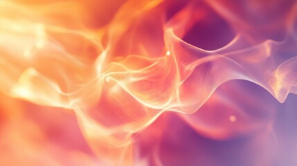 Leinwandbilder - A soft-focus abstract background with blurred shapes and light reflections, creating a dreamy and ethereal effect with a mix of warm and cool tones.