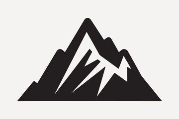 Poster - Minimalist mountain silhouette vector design