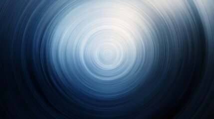 An abstract background with a radial gradient, transitioning from deep blues to bright whites, creating a sense of depth and movement with a central focal point.