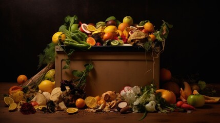 Canvas Print - Still Life with Fruit and Vegetables