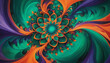 © Tatyana - Colorful abstract art with swirling patterns