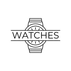 Poster - Simple watches logo design