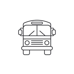 Poster - Bus icon. School bus symbol template for graphic and web design collection logo vector illustration