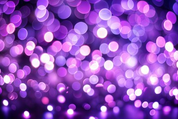 Canvas Print - defocused purple bokeh lights on soft abstract background