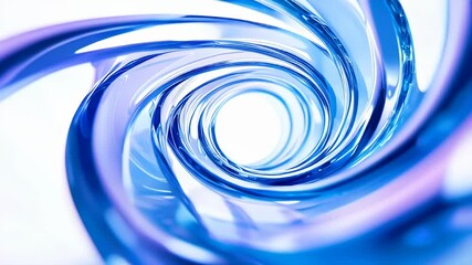 Poster - Abstract three dimensional curved glass shapes