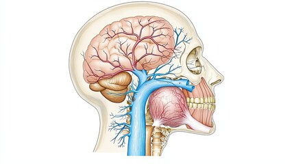 Detailed Anatomy of Human Head and Respiratory System