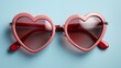 © SP_Da - A pair of red sunglasses with a heart shape on the lens