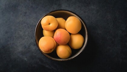 Wall Mural - apricots in a bowl