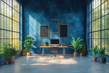 Wall Mural - Modern Workspace with Natural Light