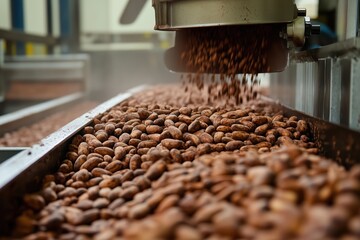 premium organic cocoa beans, processed after harvest, for chocolate