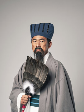 三国志に登場する諸葛孔明のような軍師のポートレート