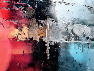 Poster - An abstract composition featuring vibrant colors and textures, capturing the essence of modern art and creativity.