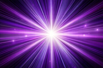 Wall Mural - dynamic purple light burst in digital illustration