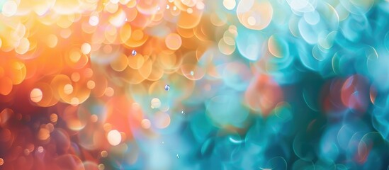 Poster - abstract blur bokeh background