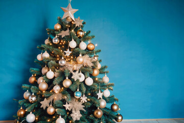 Wall Mural - christmas tree with ornaments