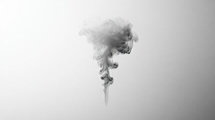 Poster - A light, airy smoke floating against a simple, clean background. The open space around the smoke allows for easy addition of text.