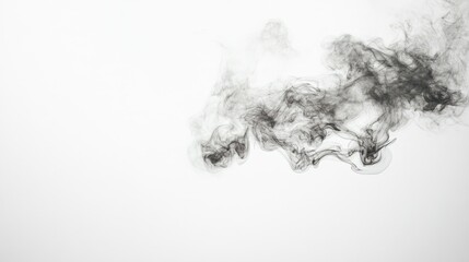 Poster - A light, airy smoke floating against a simple, clean background. The open space around the smoke allows for easy addition of text.