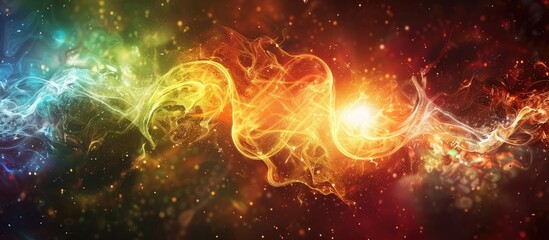 Poster - Beautiful Abstract Background With Flares A Series Of Images