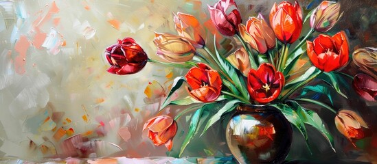 Canvas Print - Tulips From The Garden