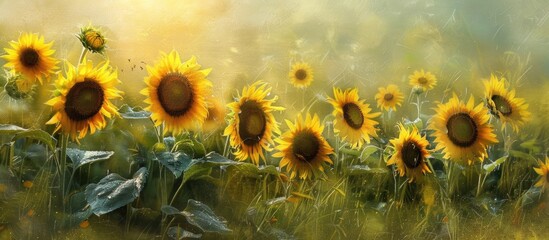 Poster - Sunflowers In The Field