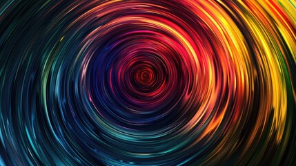 Poster - abstract background spin circle radial motion