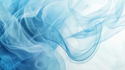 Leinwandbilder - Abstract smoke patterns with a smooth gradient background. The ethereal smoke forms an intricate design with plenty of open space for copy.