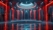 © Azis Stock - futuristic and luxury empty stage center clean background
