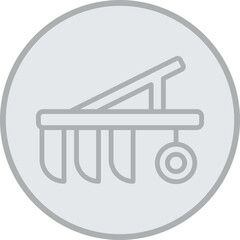 Sticker - Plow Vector Icon Design