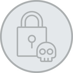 Sticker - Padlock Vector Icon Design