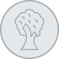 Sticker - Tree Vector Icon Design