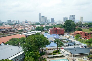 View of Melaka city from Malacca Tower