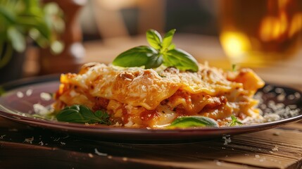 Wall Mural - Lasagne, Italian Food, Italian Dish, Italian Cuisine