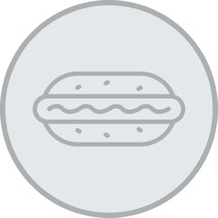 Wall Mural - Hot Dog Vector Icon Design