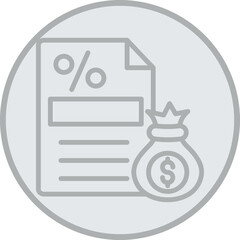 Sticker - Budget Icon Design