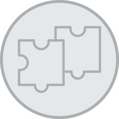 Canvas Print - Puzzle Icon Design