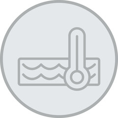 Canvas Print - Water Temperature Vector Icon Design