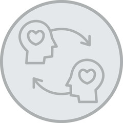 Sticker - Empathy Vector Icon Design