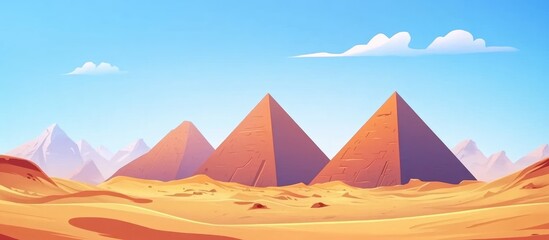 Kids matching game for preschool and kindergarten Identify the correct shadow of the pyramids