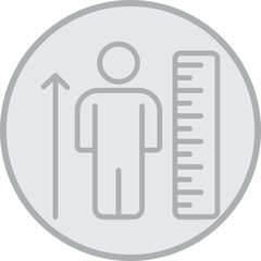 Sticker - Height Scale Icon Design